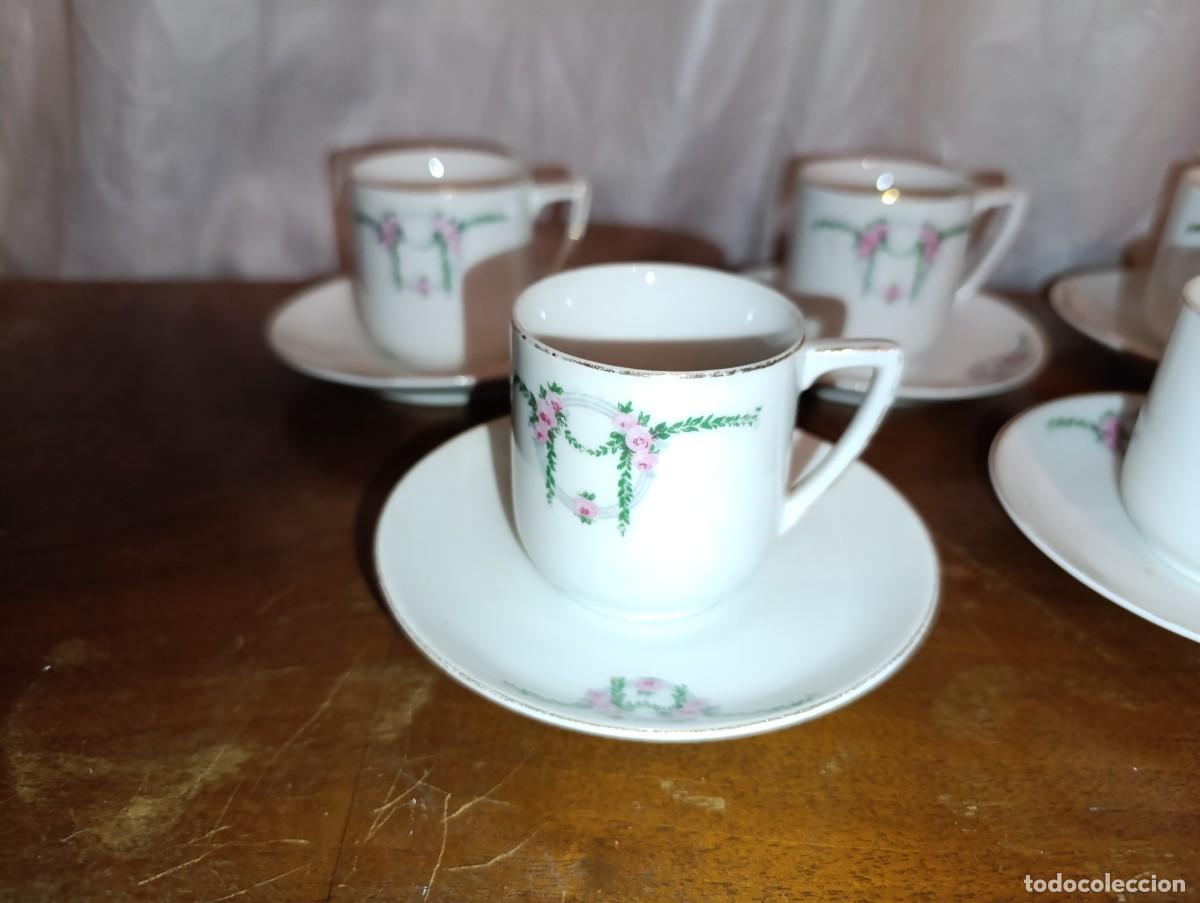 Antig&uuml;edades: Juego de caf&eacute; de porcelana sin marca - Foto 3