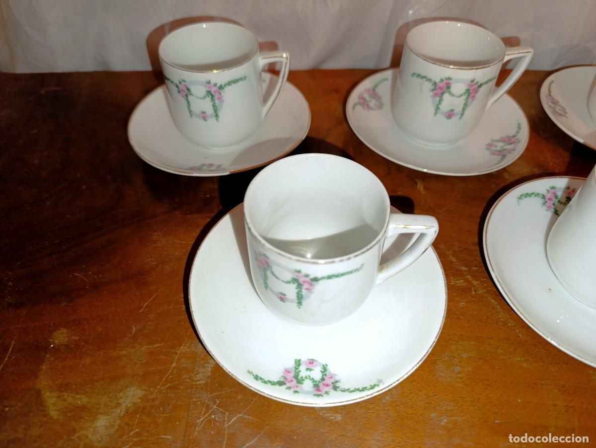 Antig&uuml;edades: Juego de caf&eacute; de porcelana sin marca - Foto 4