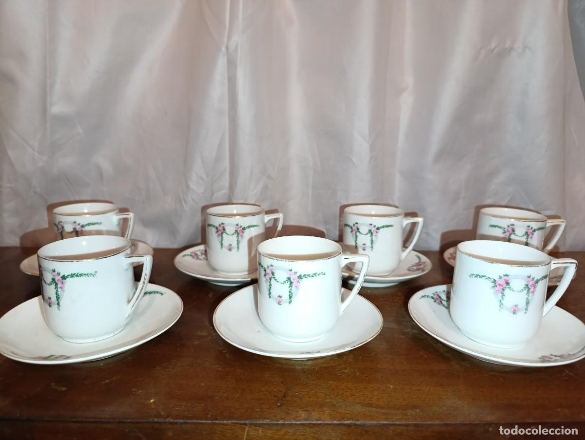 Antig&uuml;edades: Juego de caf&eacute; de porcelana sin marca - Foto 5