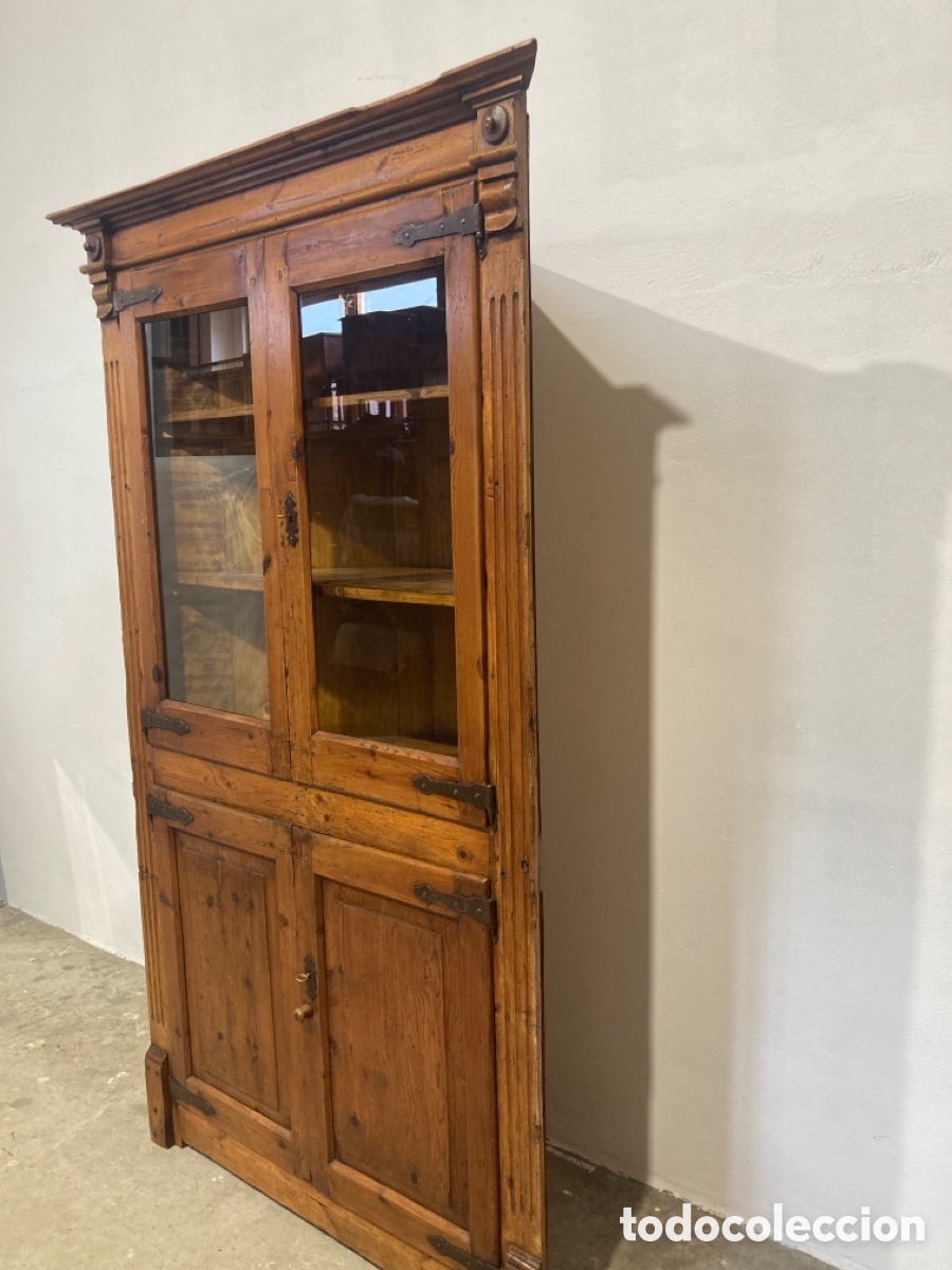 Antig&uuml;edades: Antigua rinconera de pino - Foto 2
