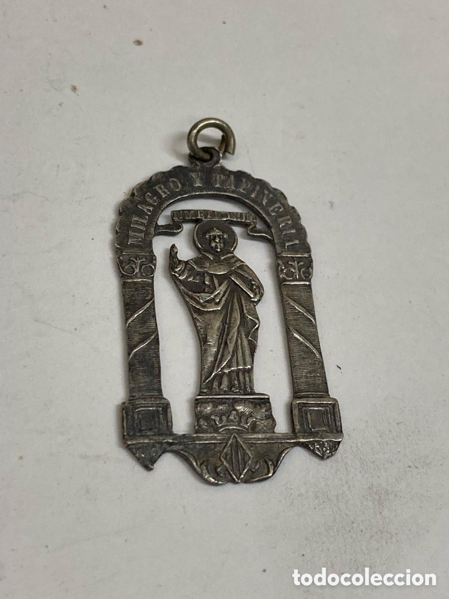 Antig&uuml;edades: Medalla de plata religiosa C336 - Foto 1