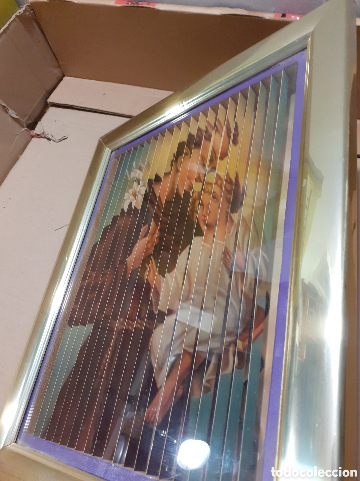 Antig&uuml;edades: Cuadro religioso tridimensional. - Foto 3