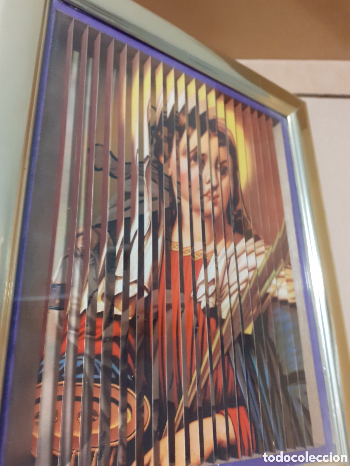 Antig&uuml;edades: Cuadro religioso tridimensional. - Foto 4