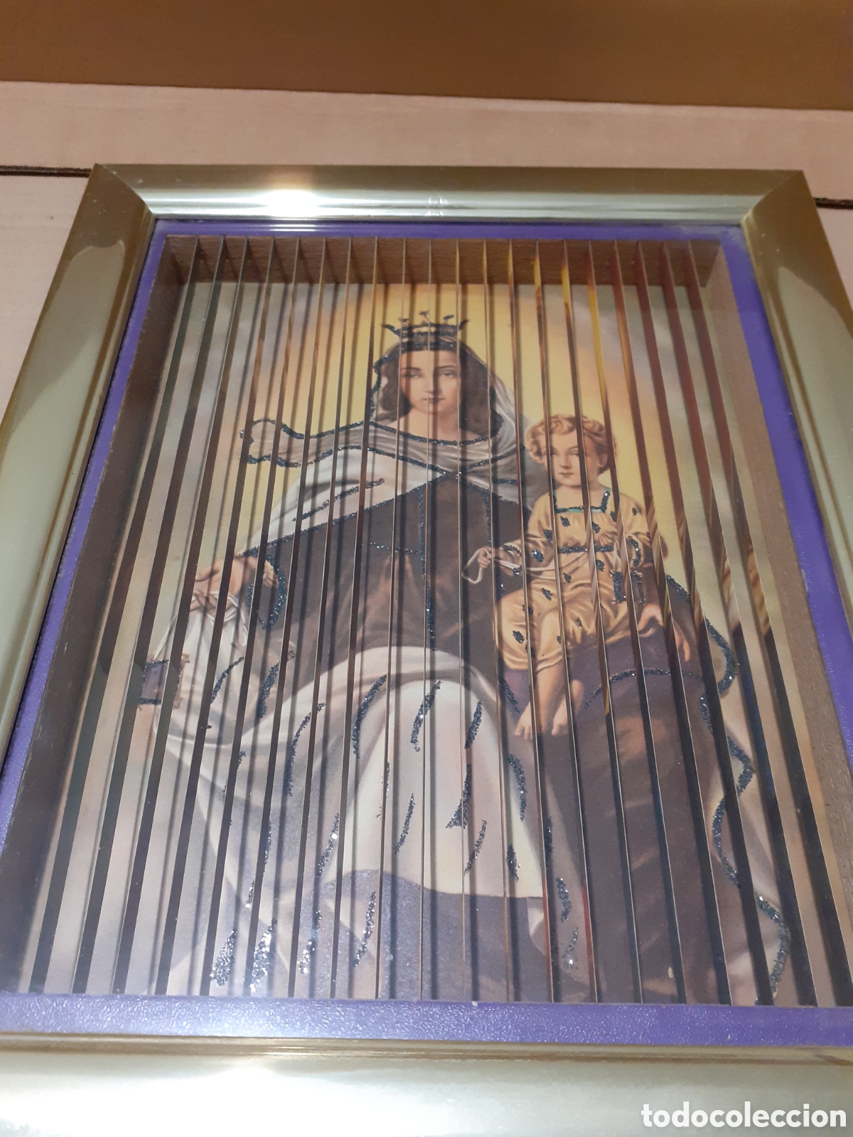 Antig&uuml;edades: Cuadro religioso tridimensional. - Foto 5