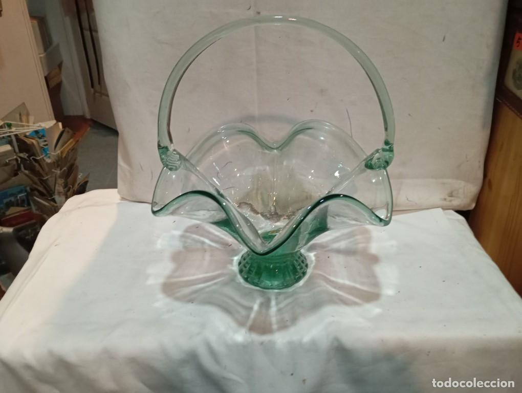 Antig&uuml;edades: centro de mesa de cristal - Foto 1