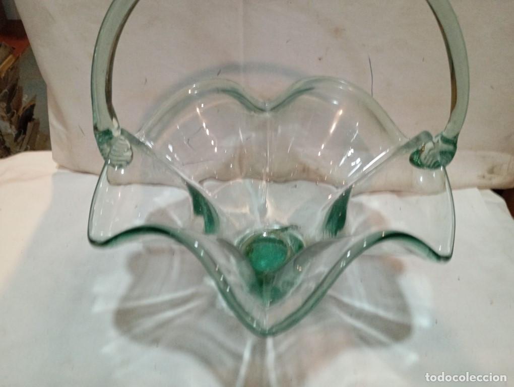 Antig&uuml;edades: centro de mesa de cristal - Foto 3