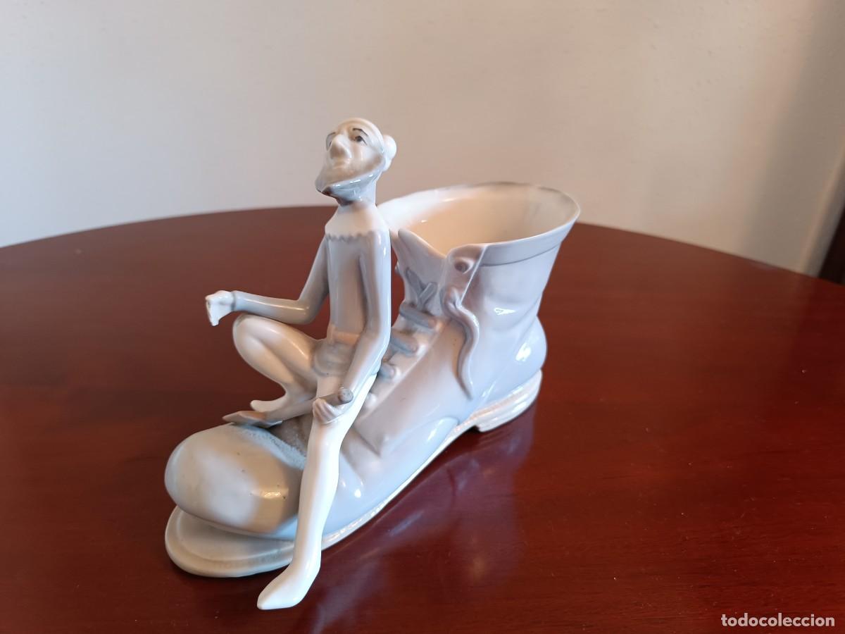 Antig&uuml;edades: BOTA CON DUENDE - PORCELANA - Foto 1