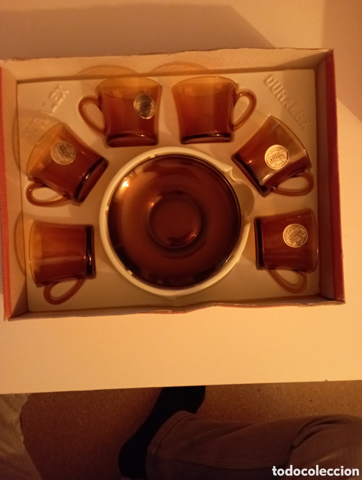 Antig&uuml;edades: Juego de caf&eacute; duralex de vidrio - Foto 6