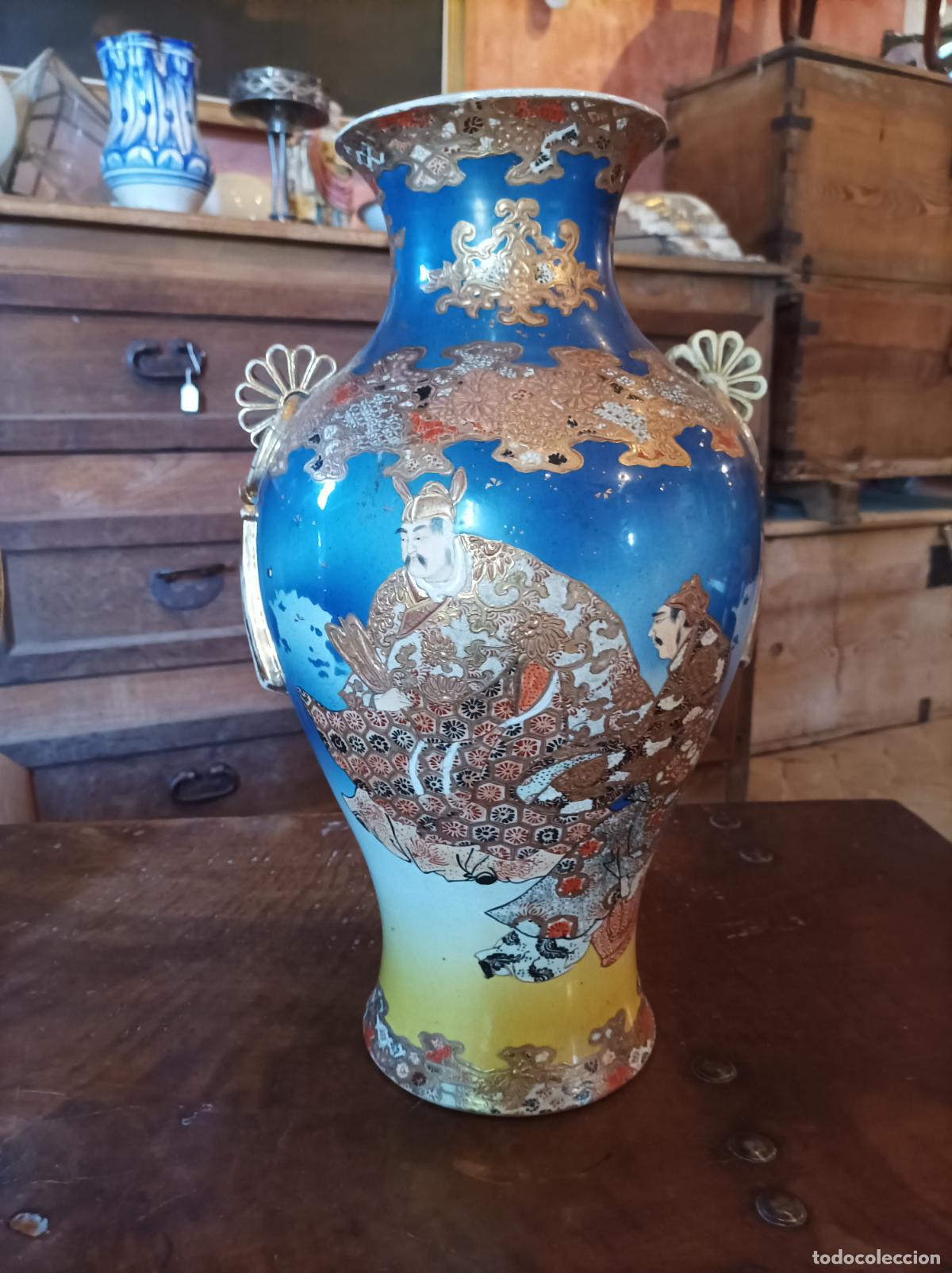 Antig&uuml;edades: Pareja de Jarrones Satsuma - Foto 7