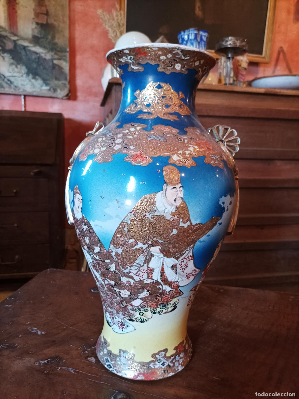 Antig&uuml;edades: Pareja de Jarrones Satsuma - Foto 8