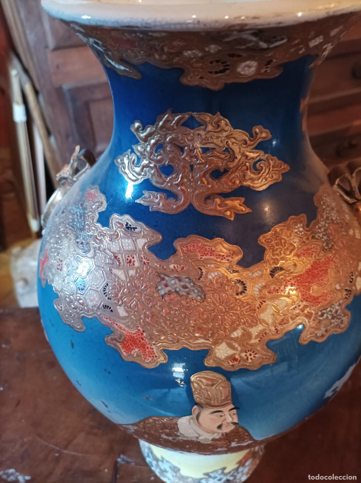 Antig&uuml;edades: Pareja de Jarrones Satsuma - Foto 13
