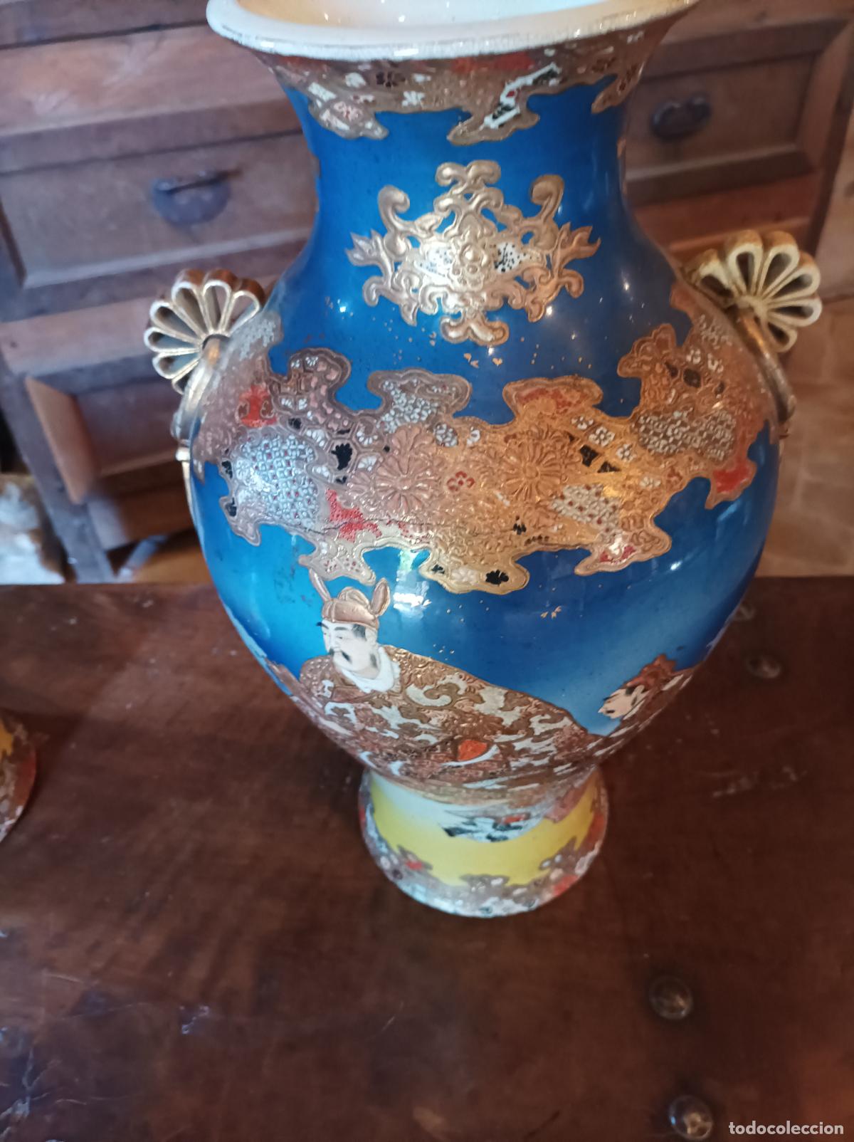 Antig&uuml;edades: Pareja de Jarrones Satsuma - Foto 15