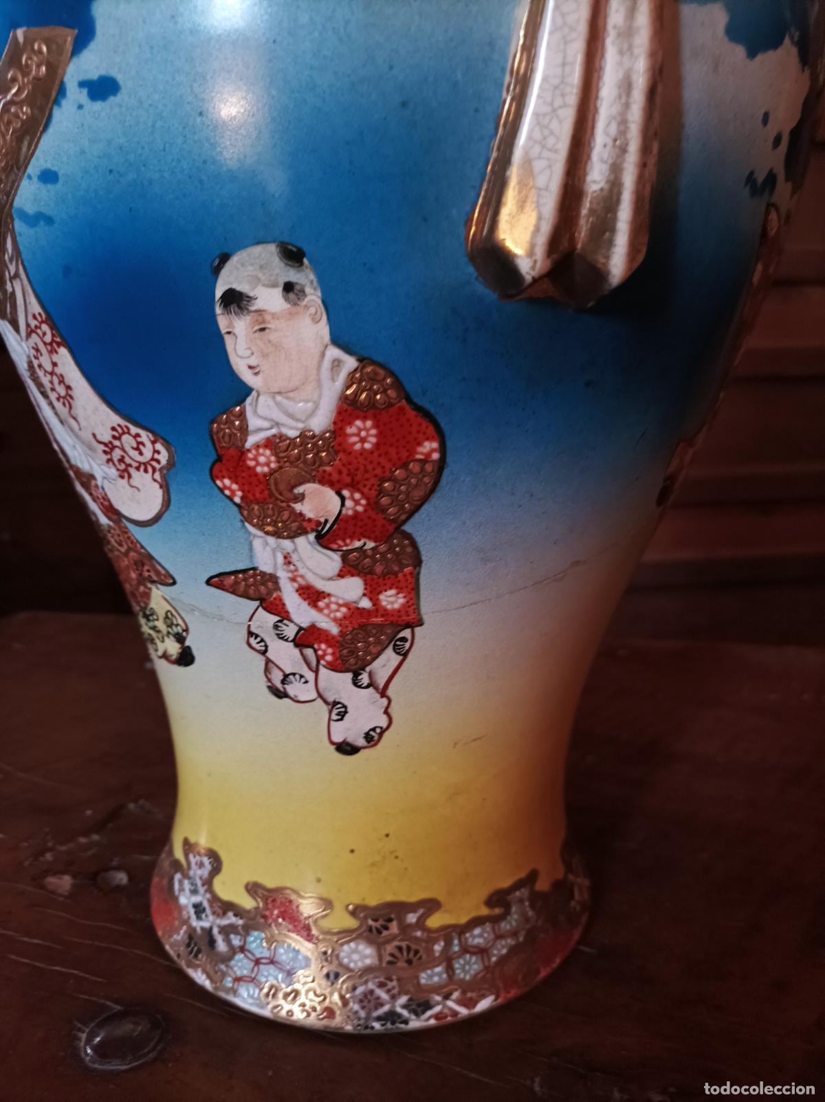 Antig&uuml;edades: Pareja de Jarrones Satsuma - Foto 16