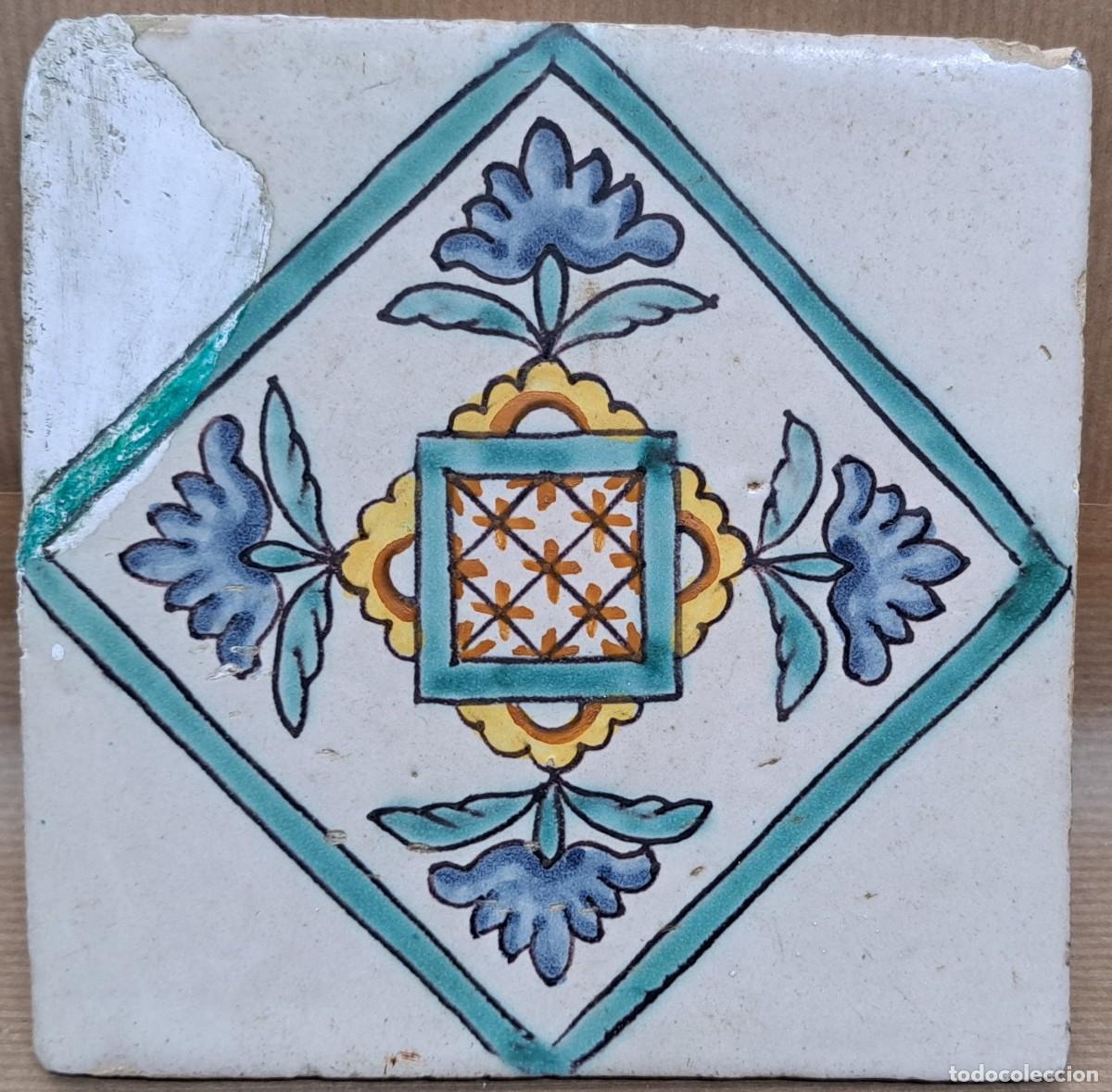 Antig&uuml;edades: Azulejo catal&aacute;n del siglo XVIII - Foto 2