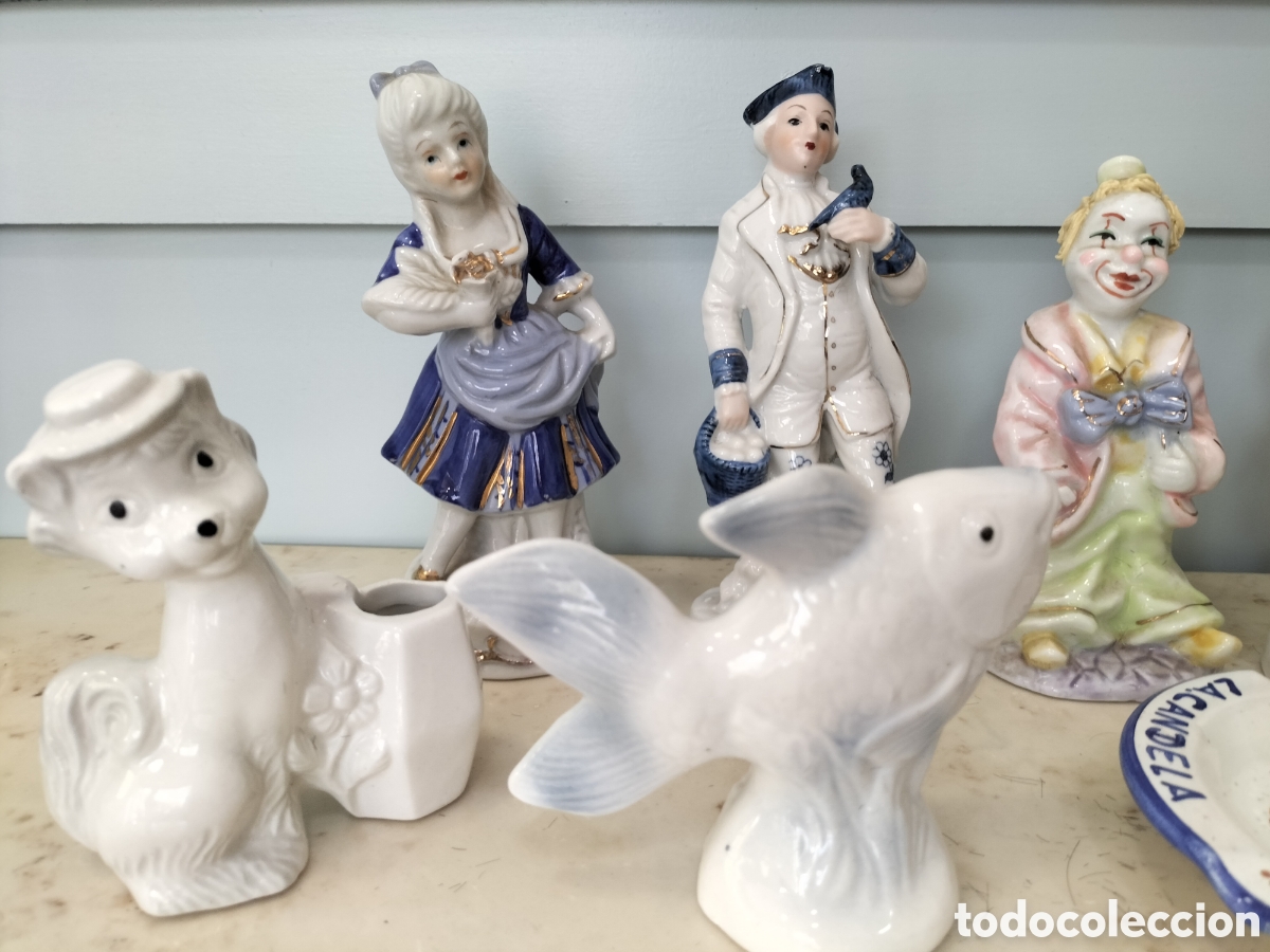 Antig&uuml;edades: Lote de figuras porcelana - Foto 2
