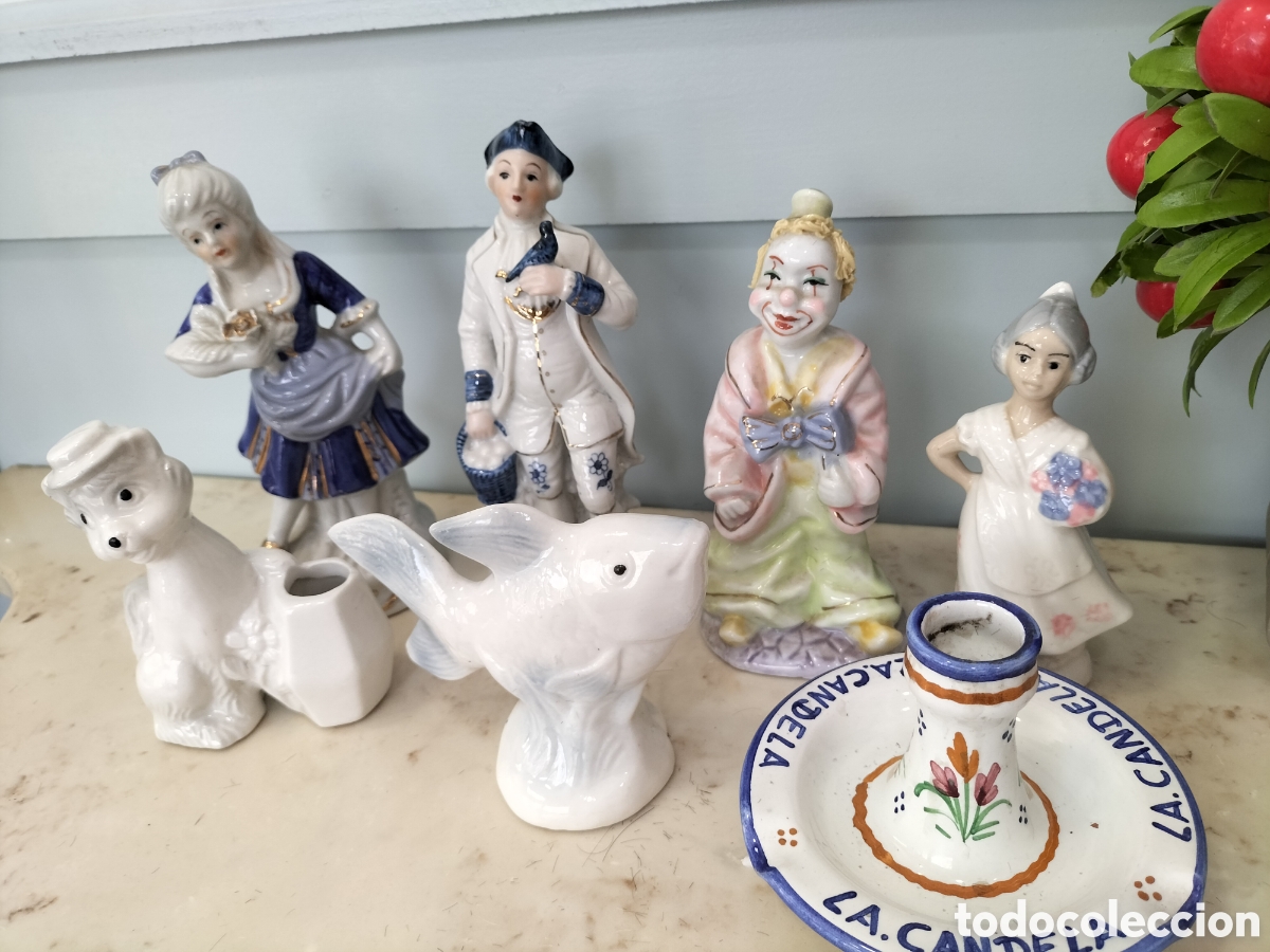 Antig&uuml;edades: Lote de figuras porcelana - Foto 3