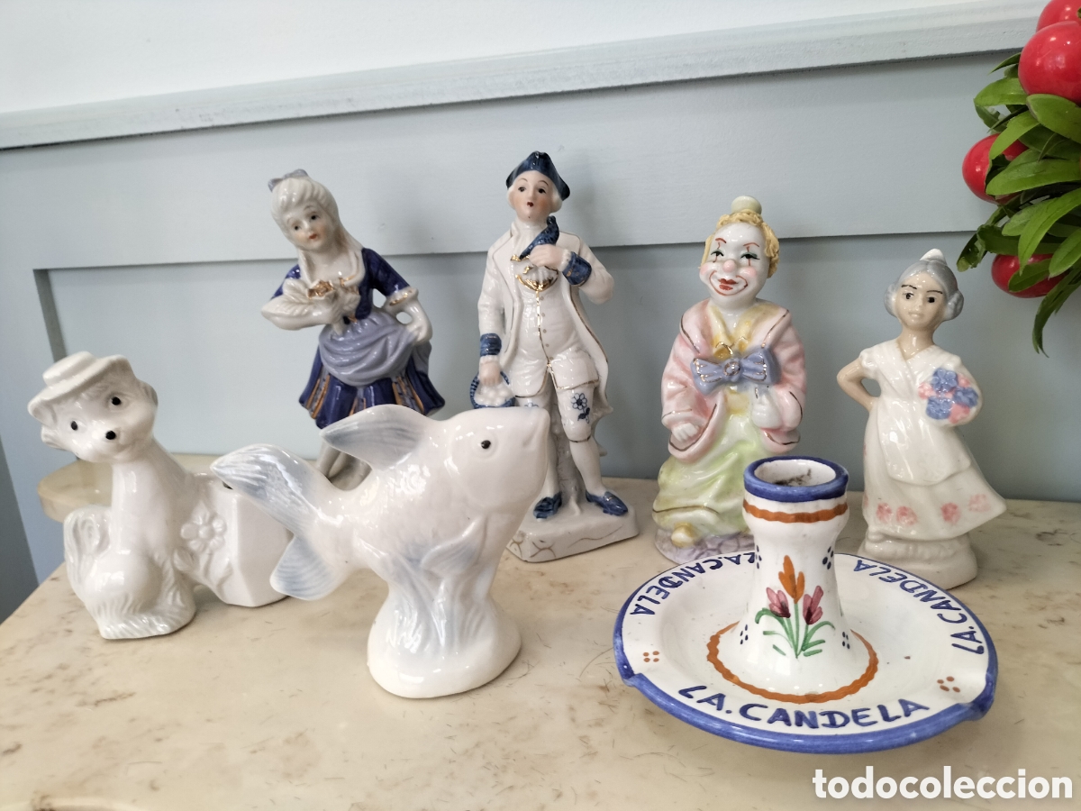 Antig&uuml;edades: Lote de figuras porcelana - Foto 1