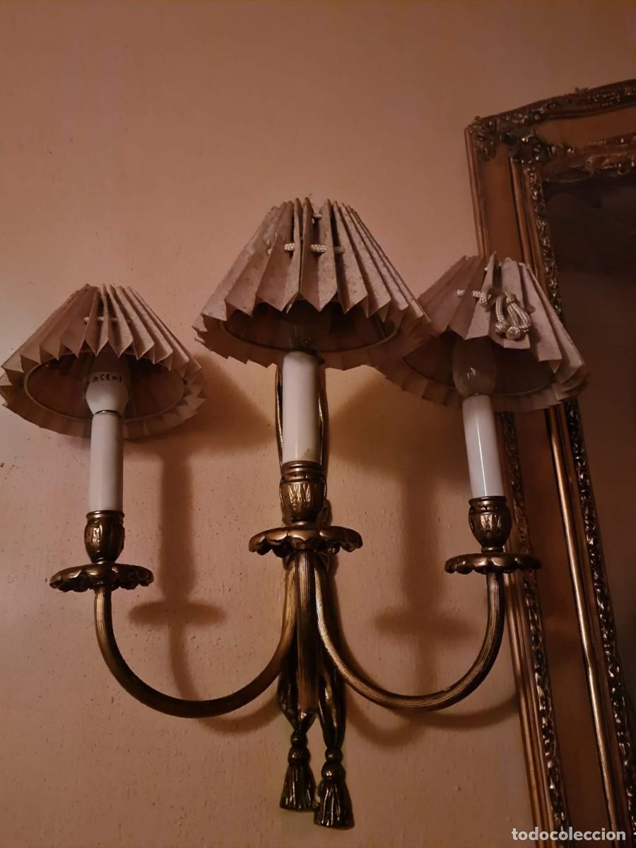 Antig&uuml;edades: Apliques bronce estilo neocl&aacute;sico - Foto 2