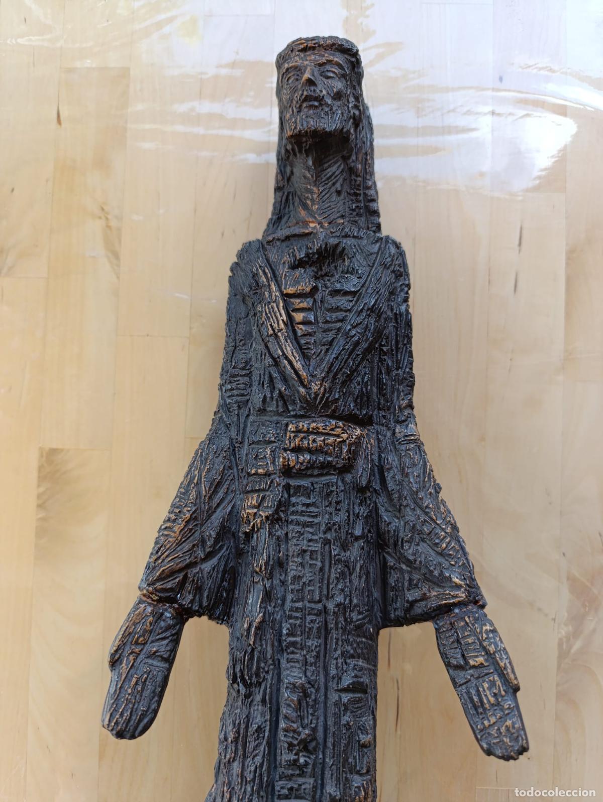Antig&uuml;edades: ANTIGUA TALLA JESUS MADERA. - Foto 2
