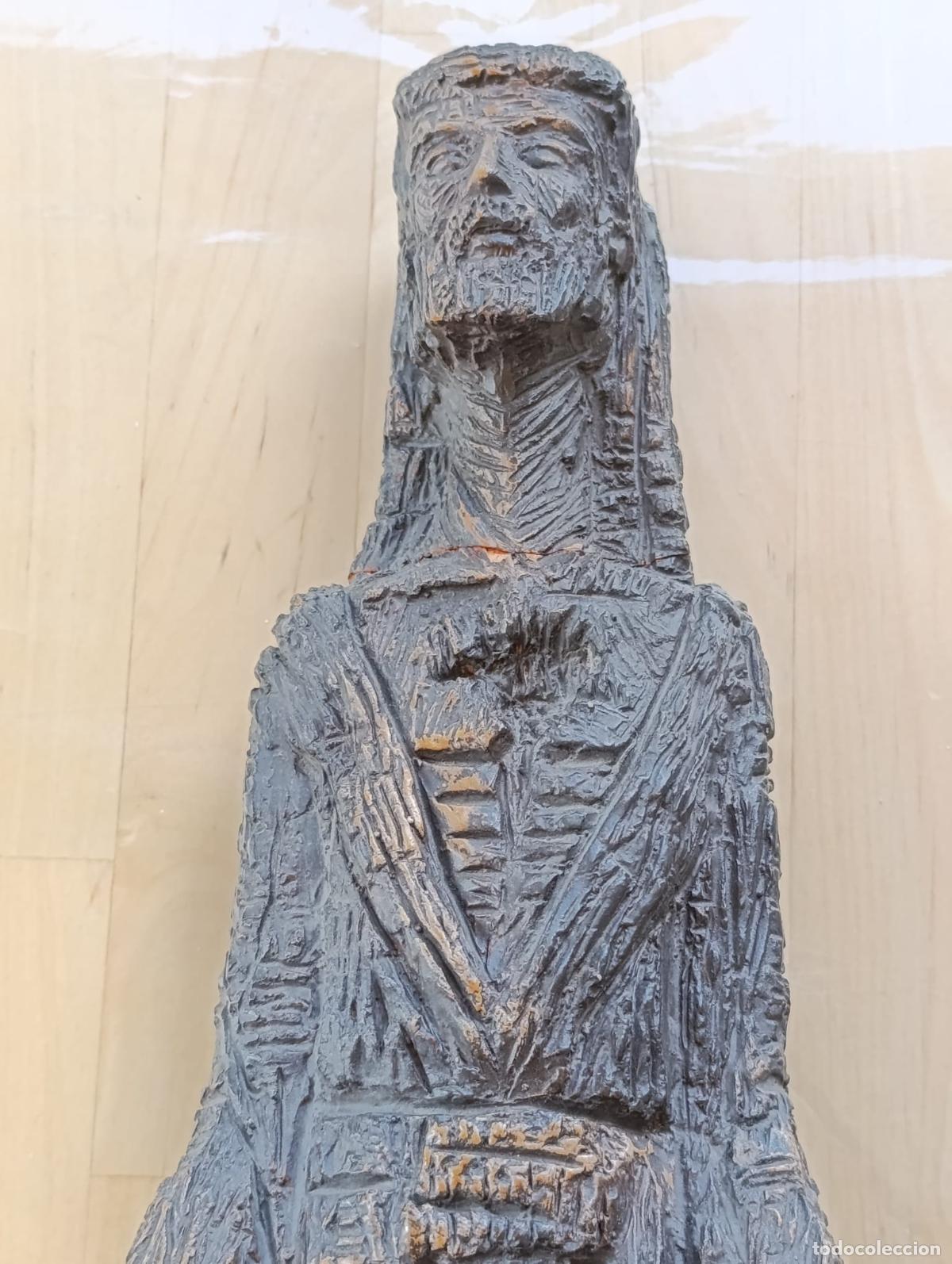 Antig&uuml;edades: ANTIGUA TALLA JESUS MADERA. - Foto 3