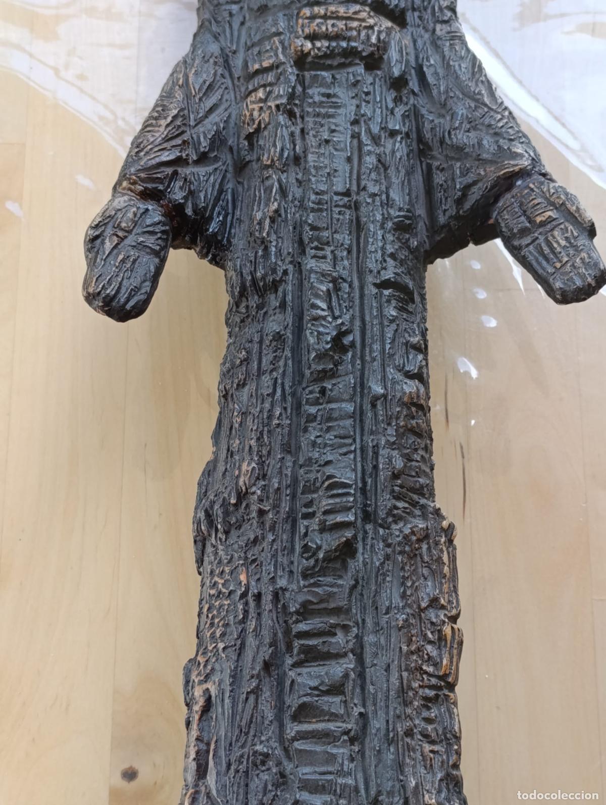Antig&uuml;edades: ANTIGUA TALLA JESUS MADERA. - Foto 4