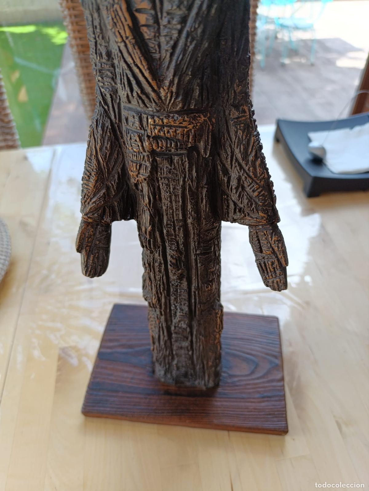 Antig&uuml;edades: ANTIGUA TALLA JESUS MADERA. - Foto 5