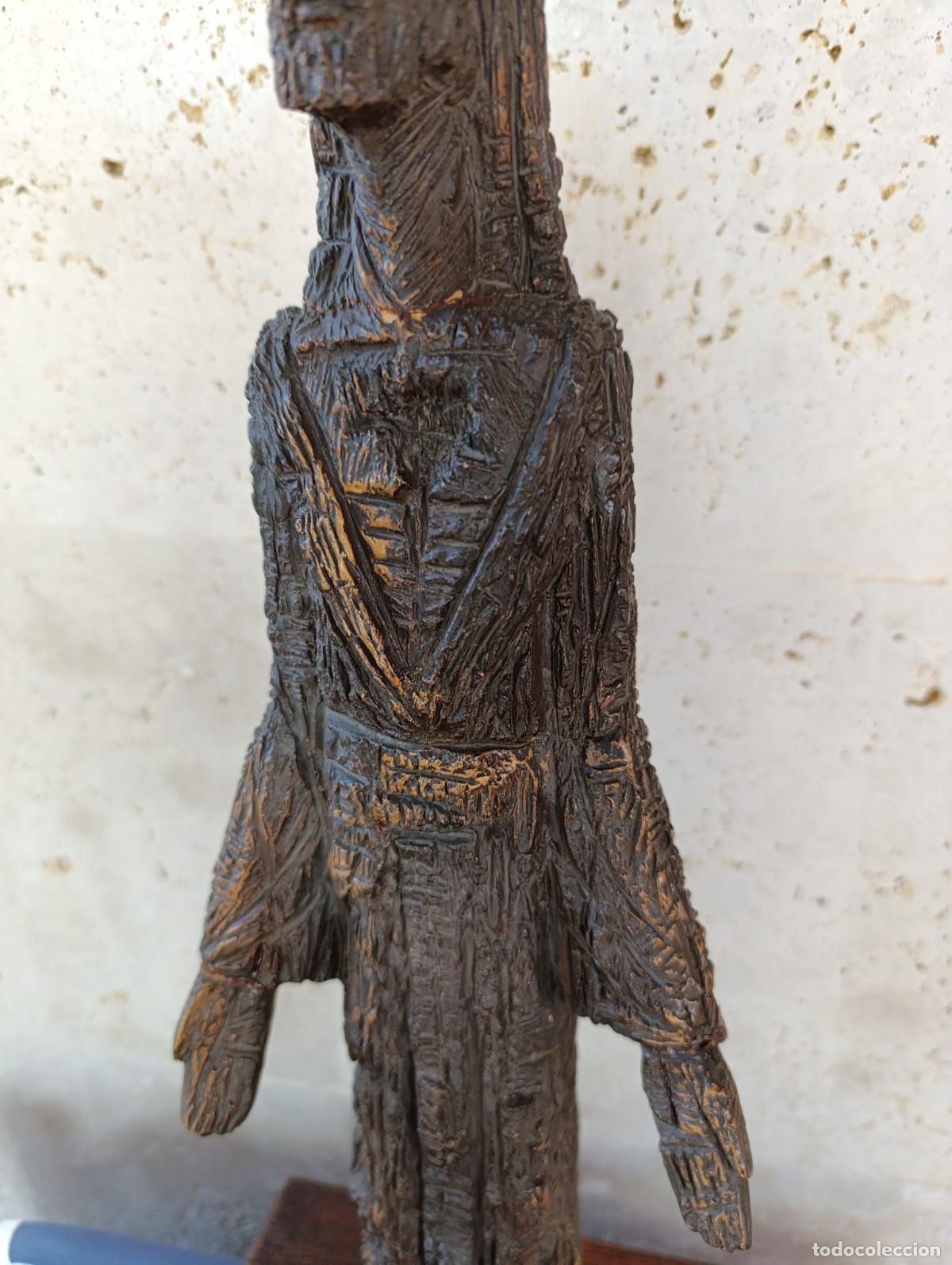 Antig&uuml;edades: ANTIGUA TALLA JESUS MADERA. - Foto 7