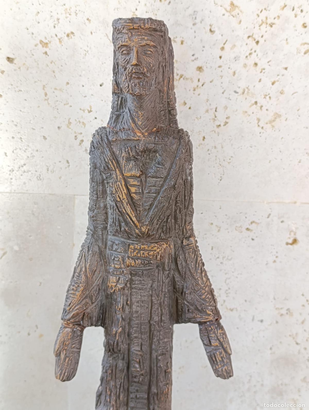 Antig&uuml;edades: ANTIGUA TALLA JESUS MADERA. - Foto 10