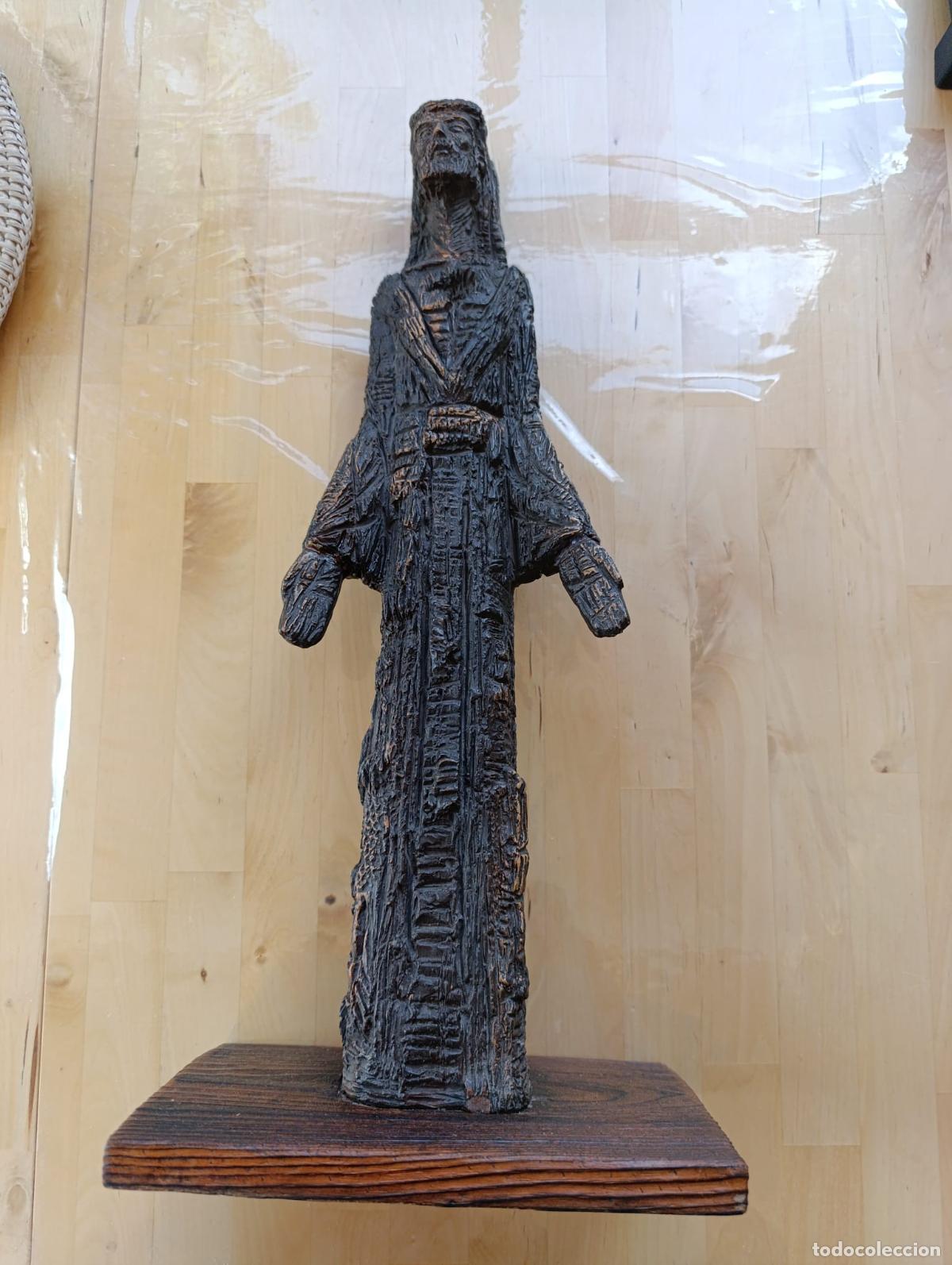 Antig&uuml;edades: ANTIGUA TALLA JESUS MADERA. - Foto 1