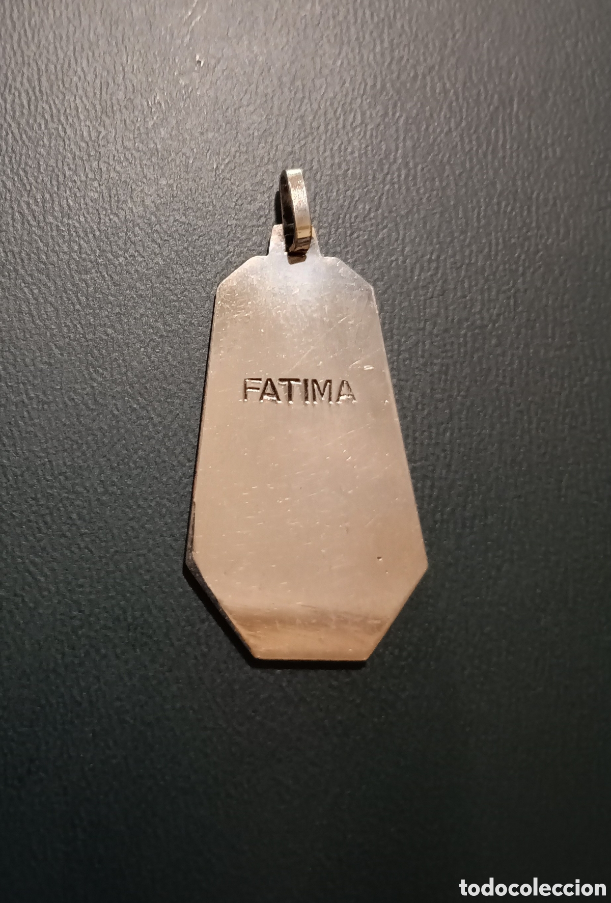 Antig&uuml;edades: MEDALLA DE LA VIRGEN DE F&Aacute;TIMA - 4CM - Foto 2