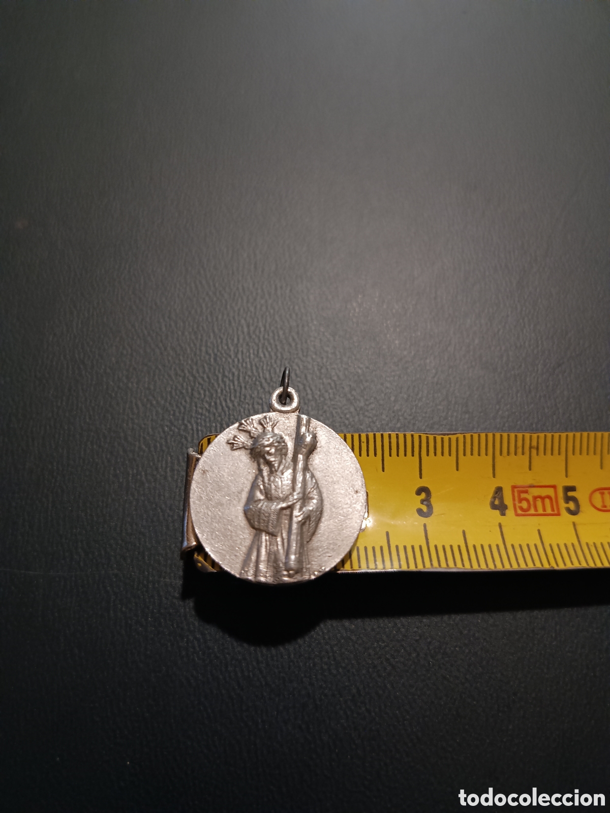 Antig&uuml;edades: MEDALLA JES&Uacute;S DEL GRAN PODER - DORSO ESCUDO DE LA HERMANDAD - Aprox. 2cm - Foto 3