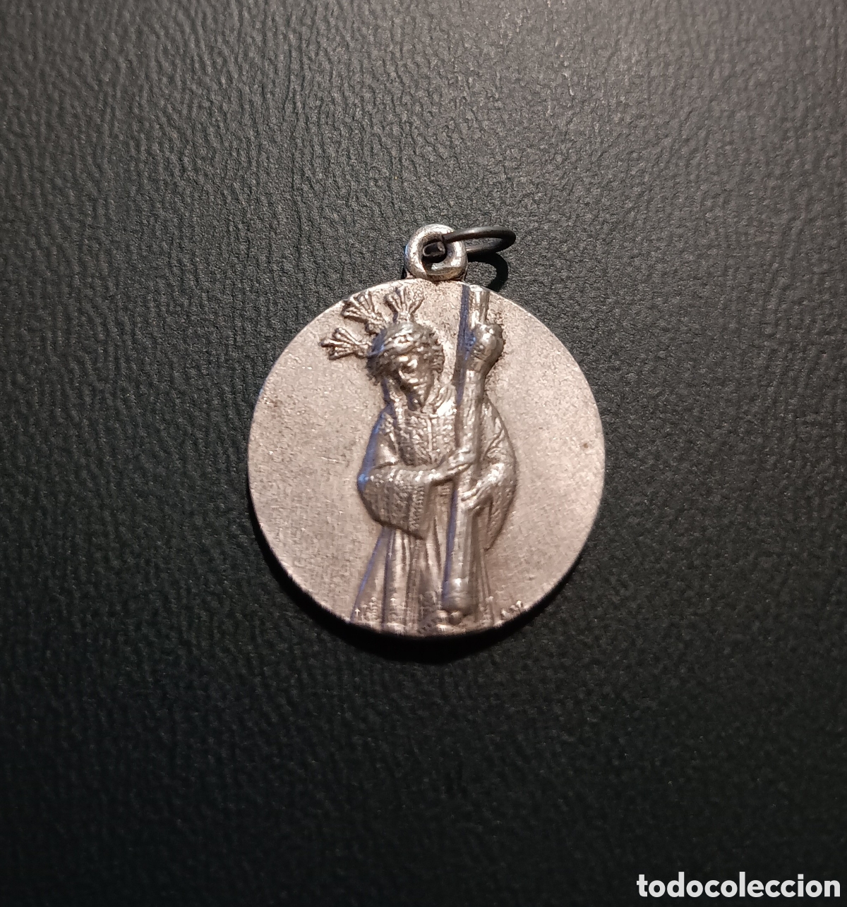 Antig&uuml;edades: MEDALLA JES&Uacute;S DEL GRAN PODER - DORSO ESCUDO DE LA HERMANDAD - Aprox. 2cm - Foto 1