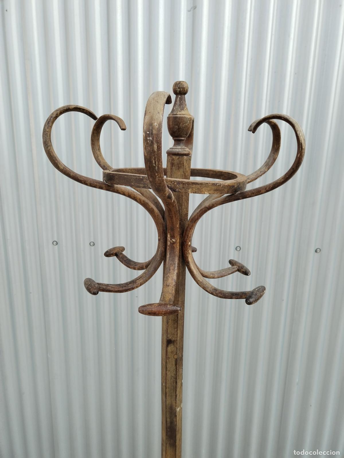 Antig&uuml;edades: perchero de pie antiguo thonet - Foto 3