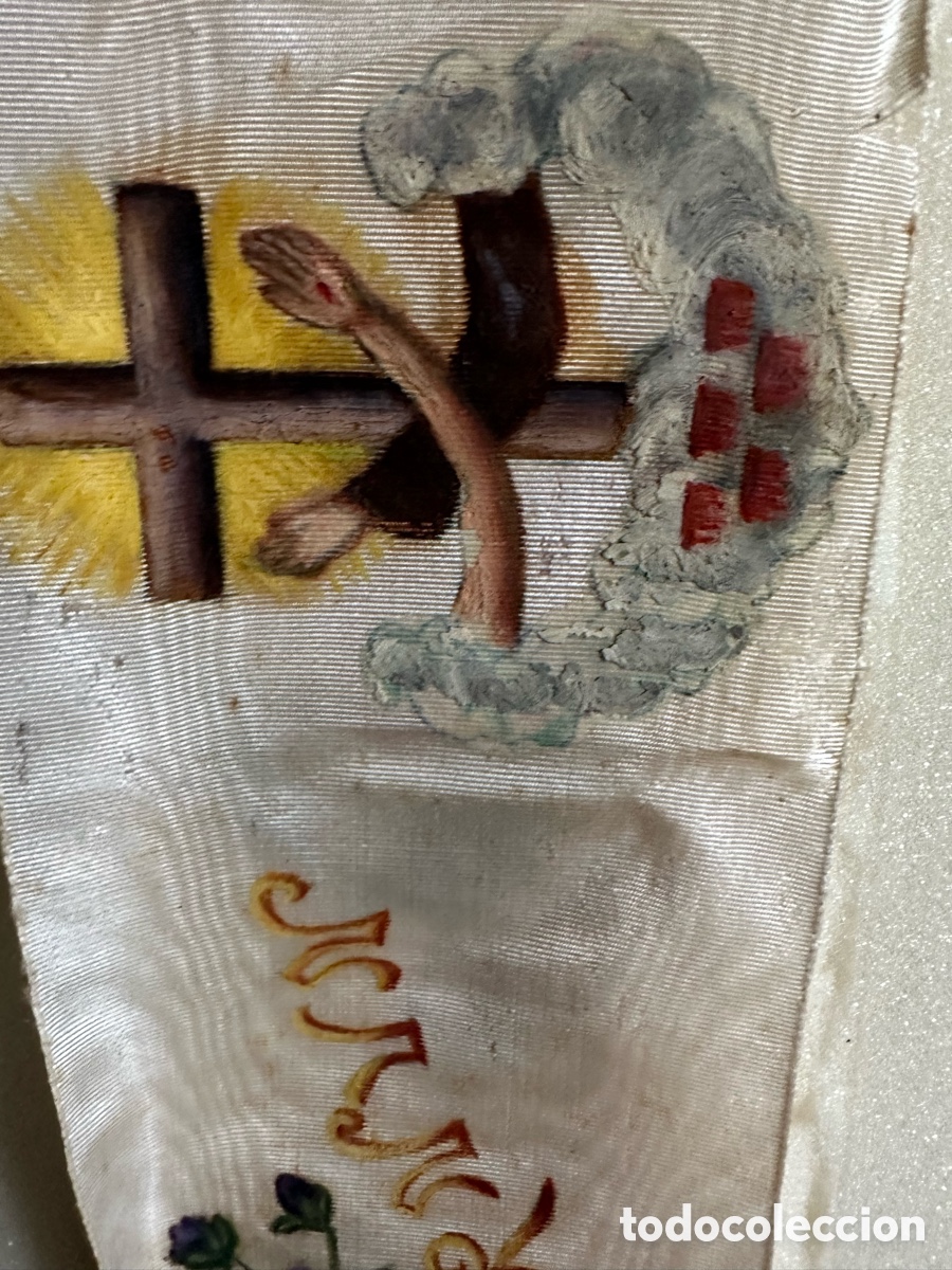 Antig&uuml;edades: Banda seda c&aacute;liz religiosa - Foto 13