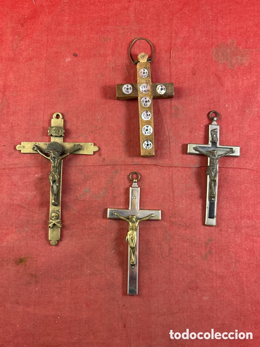 Antig&uuml;edades: LOTE DE CRUCES ANTIGUAS - Foto 1