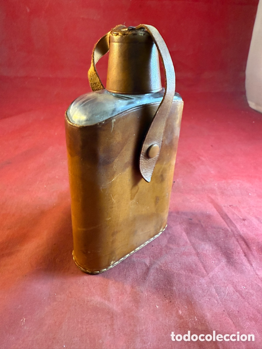 Antig&uuml;edades: Antigua petaca de cristal - Foto 1