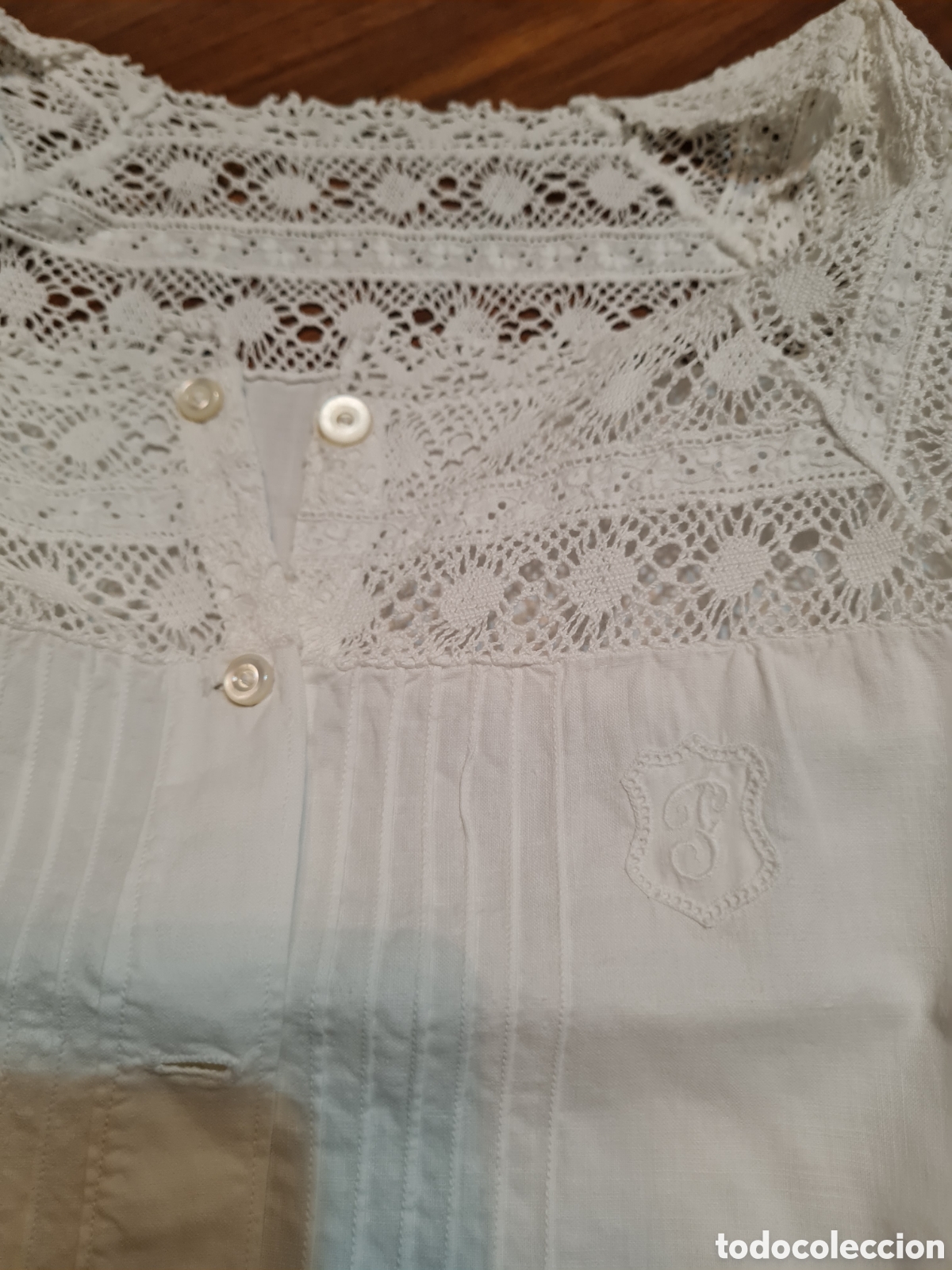 Antig&uuml;edades: Antigua blusa bordada - Foto 8