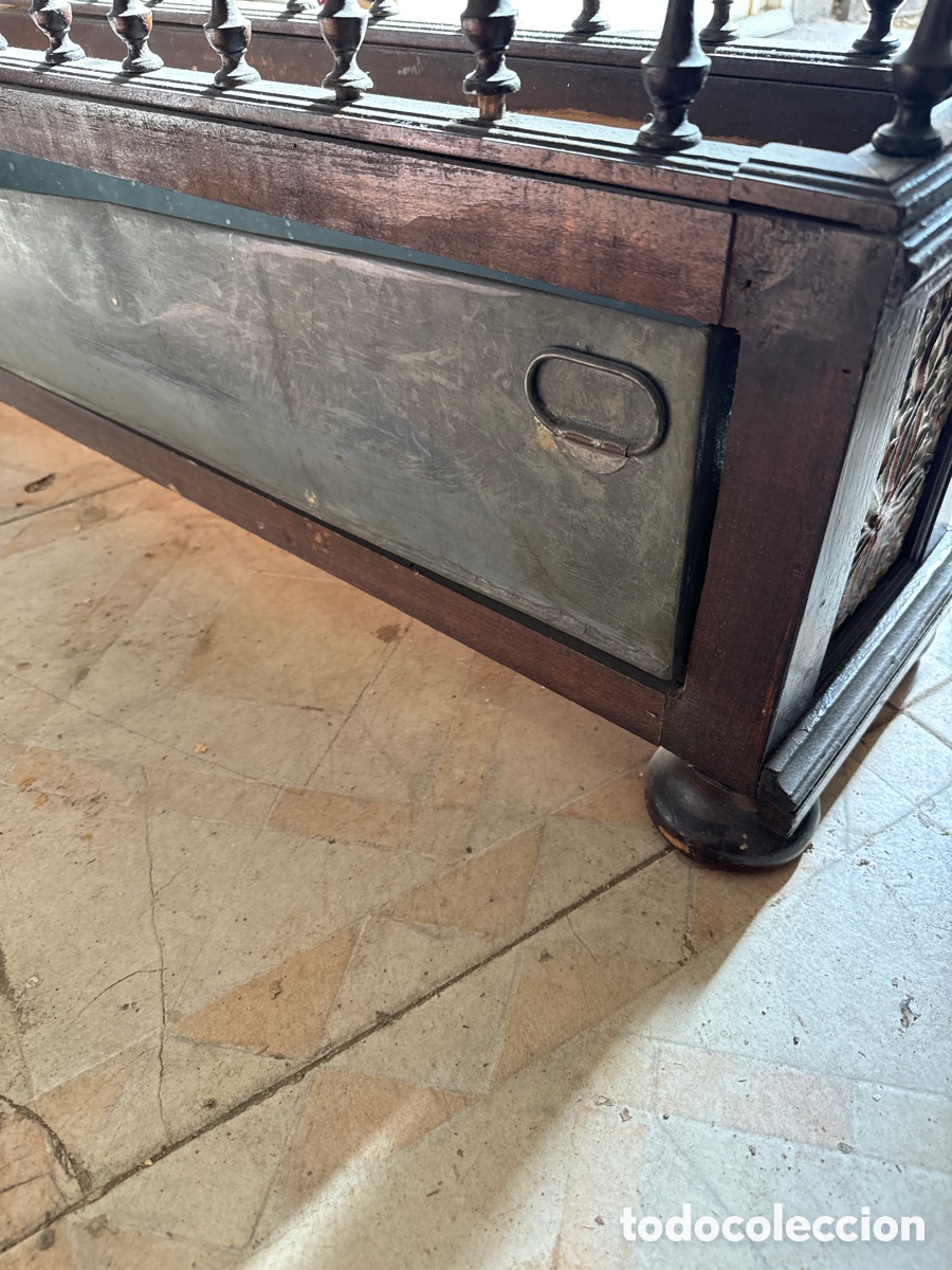 Antig&uuml;edades: Macetero en madera y cer&aacute;mica - Foto 6