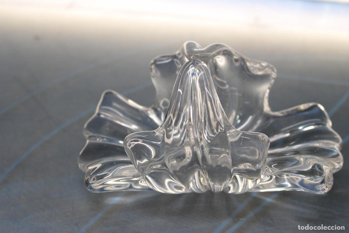 Antig&uuml;edades: Peque&ntilde;a cesta de cristal. - Foto 2