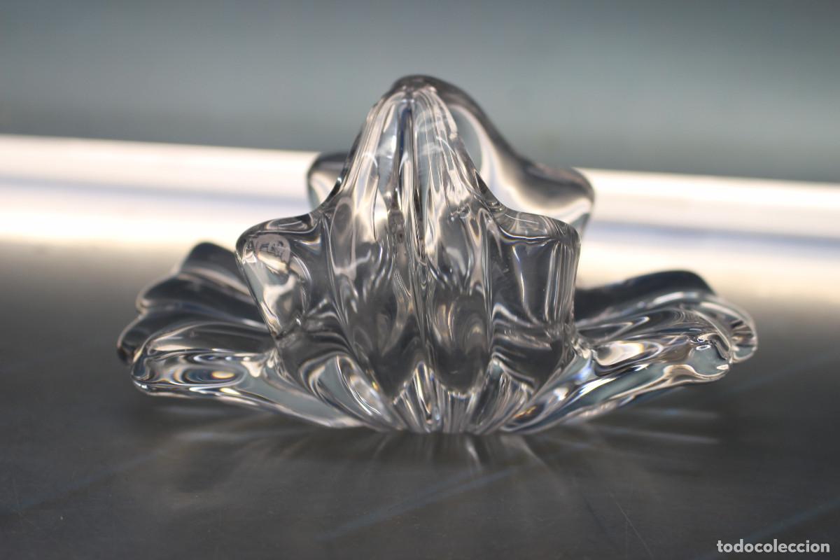 Antig&uuml;edades: Peque&ntilde;a cesta de cristal. - Foto 3