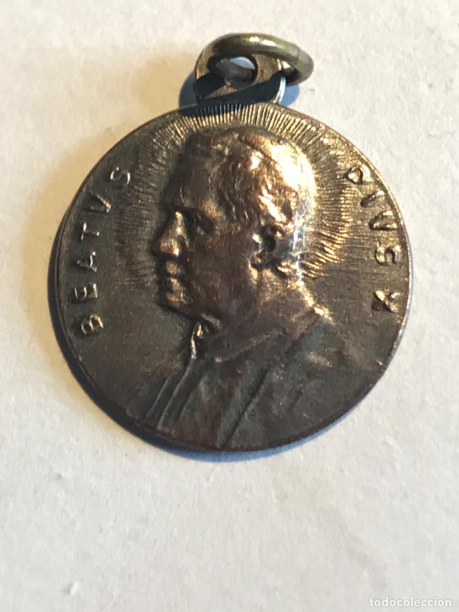 Antig&uuml;edades: MEDALLA. Beatus Pius X. Plata. - Foto 1