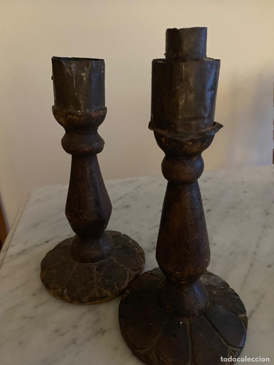 Antig&uuml;edades: Par de Candelabros antiguos - Foto 2