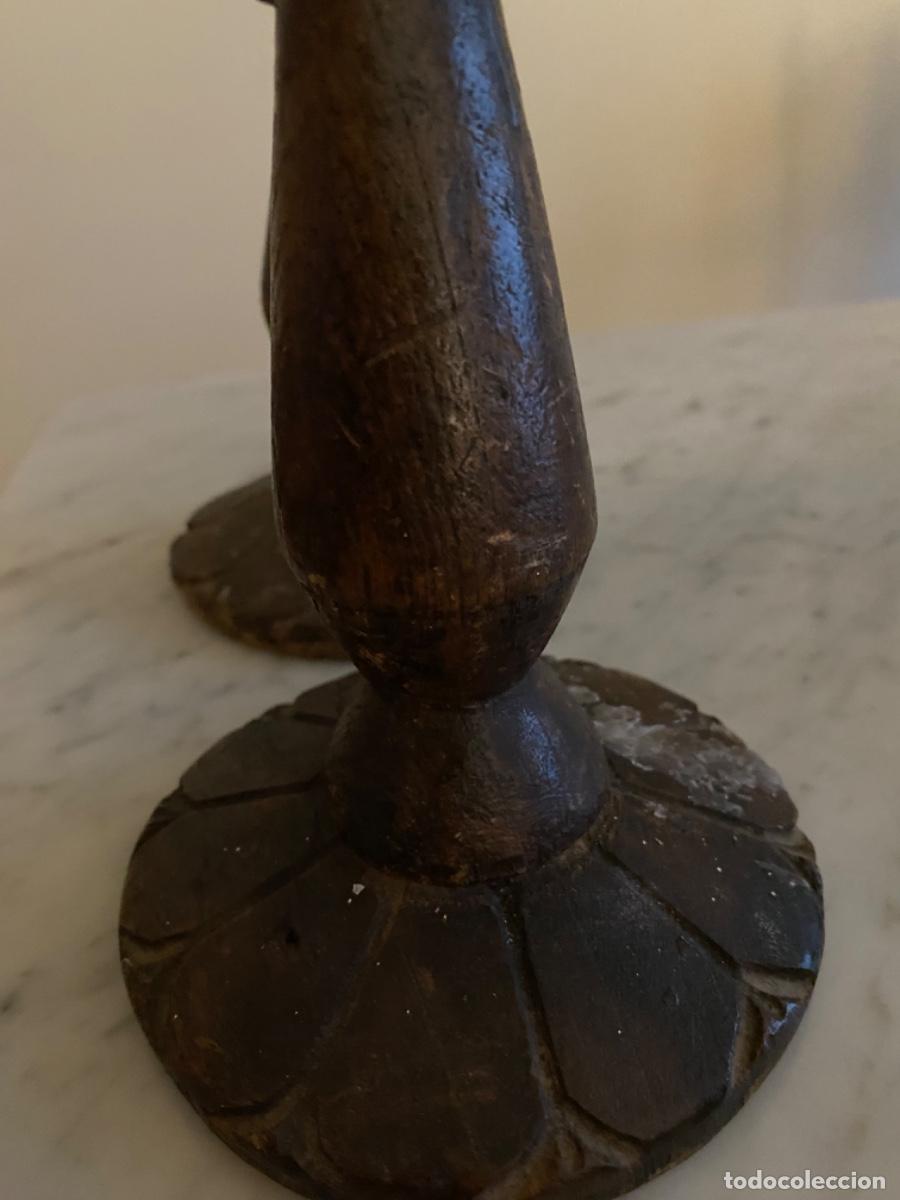 Antig&uuml;edades: Par de Candelabros antiguos - Foto 3