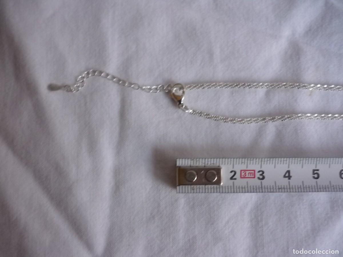 Antig&uuml;edades: Crucifijo de plata de ley + cord&oacute;n de plata - Foto 6