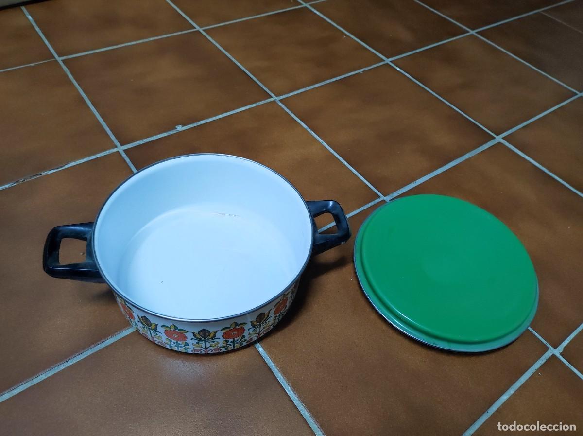 Antig&uuml;edades: Olla esmaltada vintage - Foto 4