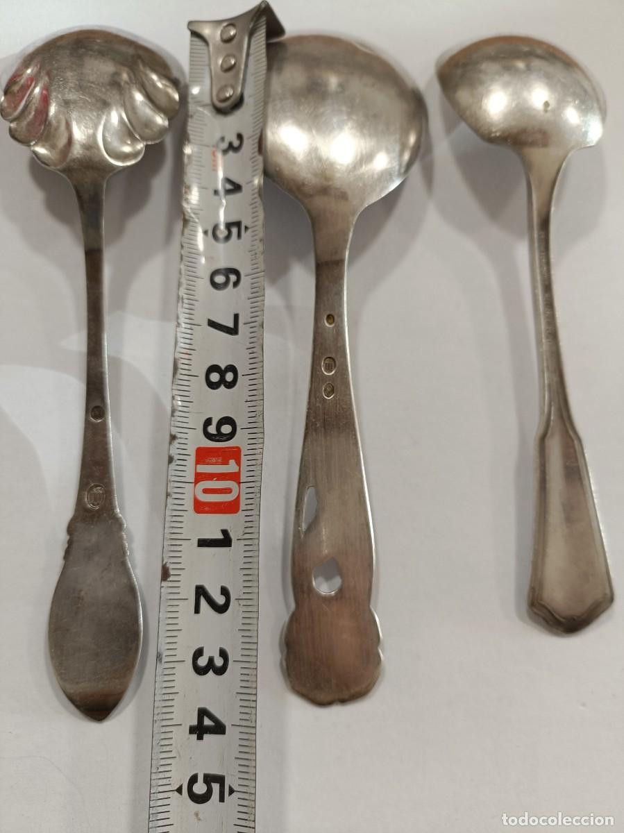 Antig&uuml;edades: Lote de tres cucharas con marcaje - Foto 9