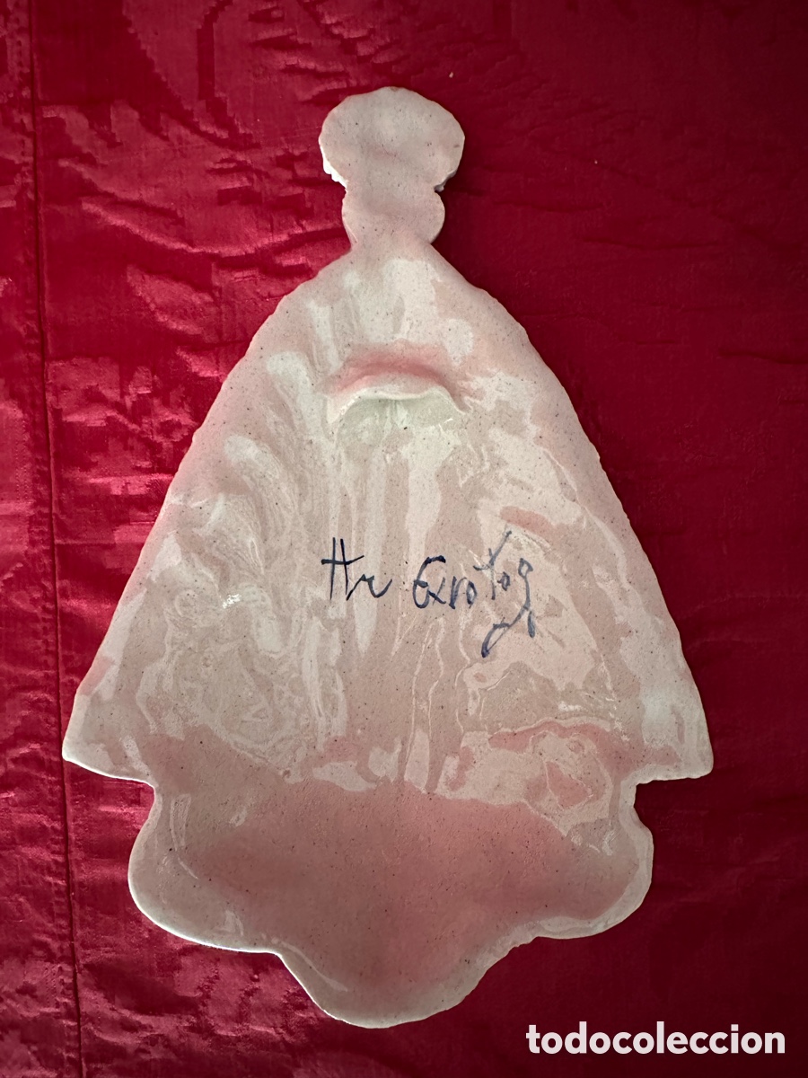 Antig&uuml;edades: Imagen de la Virgen en Ceramica - Foto 3