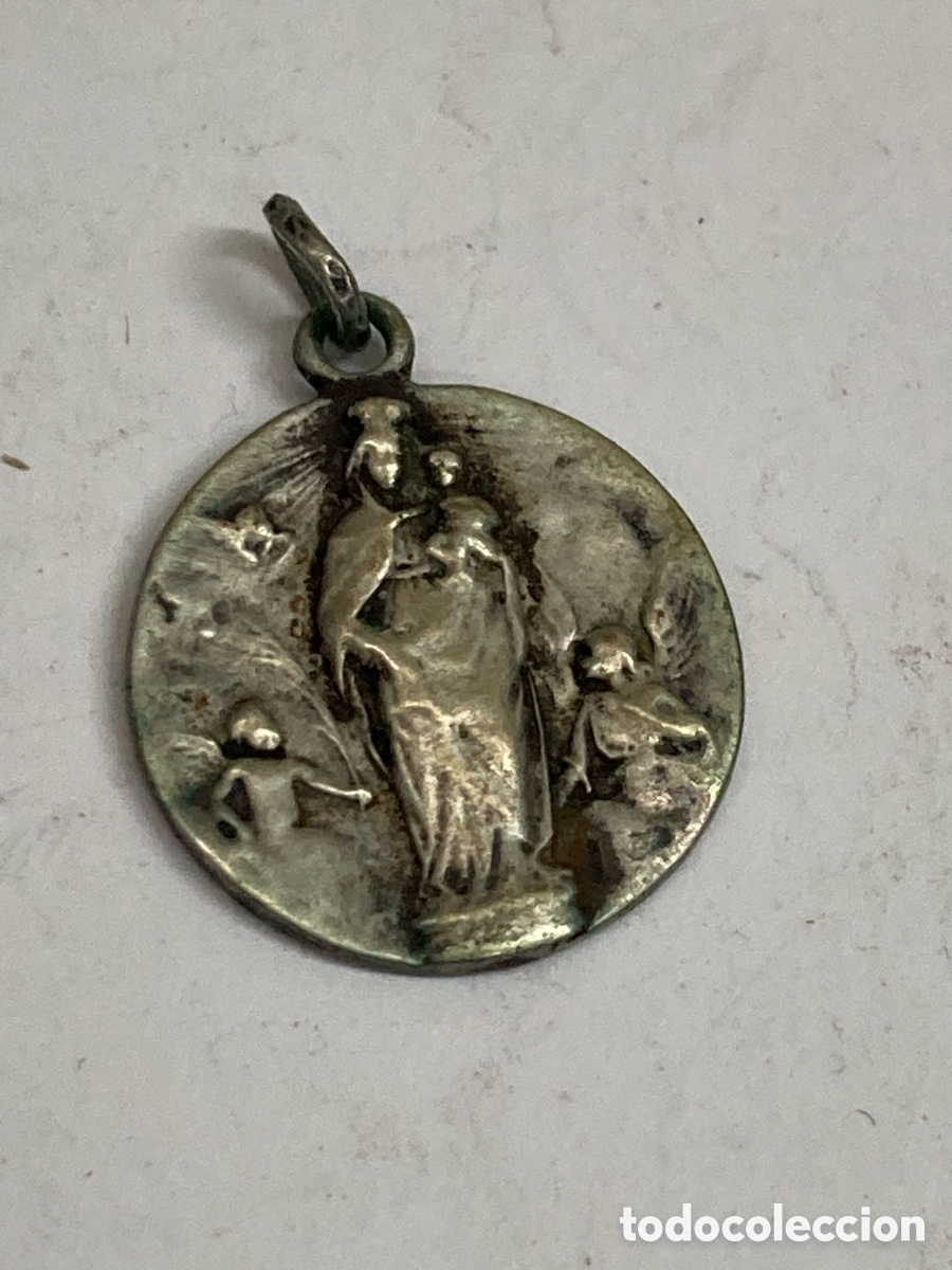 Antig&uuml;edades: Medalla de plata religiosa C338 - Foto 1