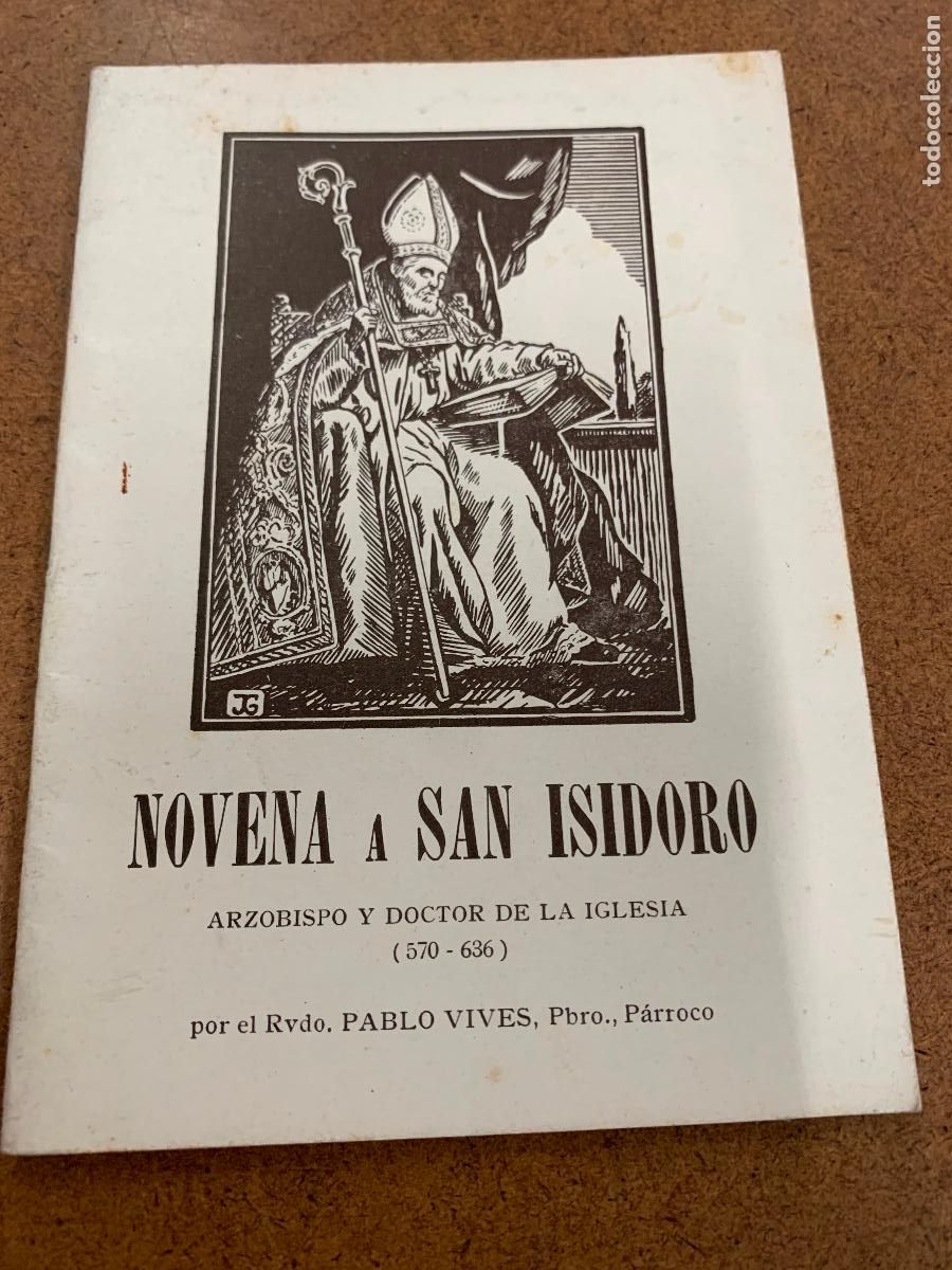 Antig&uuml;edades: NOVENA A SAN ISIDORO. 34pgs. 13x9cms - Foto 1