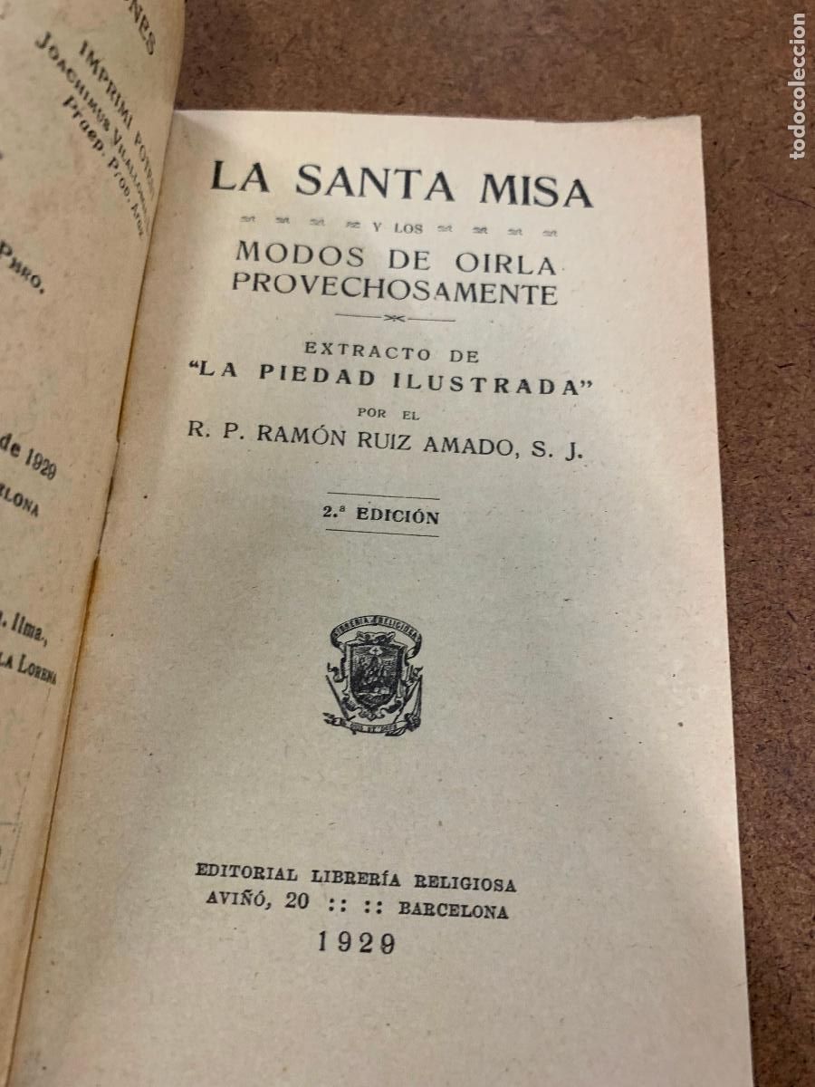 Antig&uuml;edades: LA SANTA MISA. 32pgs. 14x8cms - Foto 2